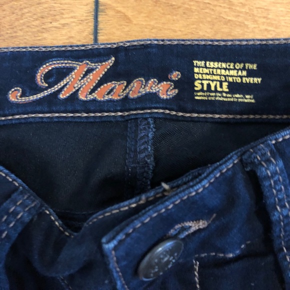 Mavi Straight Leg Dark Denim Jeans, Size 25 - Picture 4 of 8